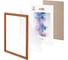 Рамка Staff 21x30 см со стеклом, комплект 3 шт, багет 17 мм, дерево, Classic, темно-коричневая 391390 5
