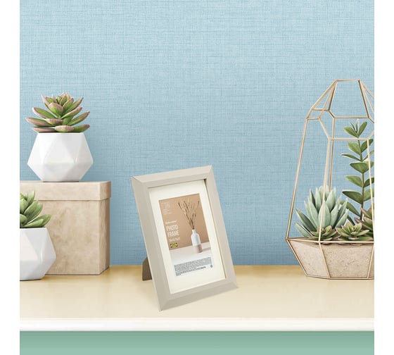 Рамка BRAUBERG 15x21 см с паспарту 10x15 см небьющаяся, аналог Ikea, багет 26 мм, Мдф, Zool, серая 391375