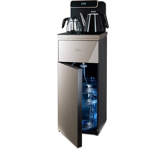 Кулер с чайным столиком ECOTRONIC TB10-LNR Gold с пультом ДУ, без охлаждения 11737