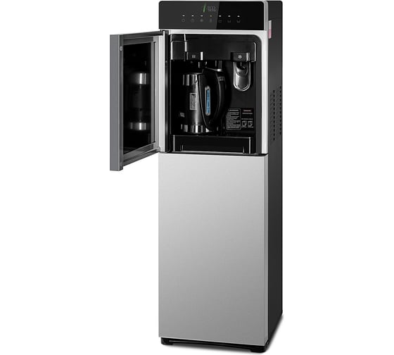 Напольный кулер ECOTRONIC M15-LXKEM silver с чайником, электронное охлаждение 7289