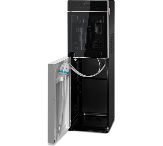 Напольный кулер ECOTRONIC M15-LXKEM silver с чайником, электронное охлаждение 7289