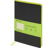Блокнот BRAUBERG Metropolis Mix А5 148x218 мм, под кожу, 80 л, черный, 111036
