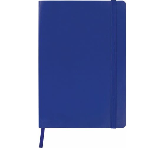 Блокнот BRAUBERG Metropolis Ultra малый формат, 100x150 мм A6, под кожу, резинка, 80 л, синий 111025