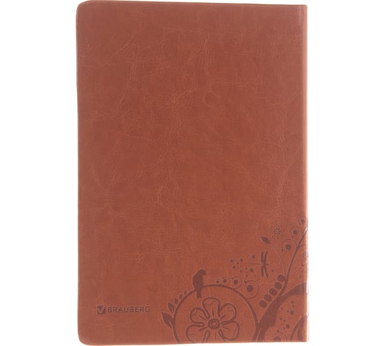 Блокнот BRAUBERG Feelings А5 148 х218 мм, 128 л, кожзаменитель с тиснением, 125237