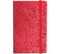 Блокнот BRAUBERG 95 х145 мм, А7+, Irida, 64л, кожзаменитель металлик, резинка, 128047