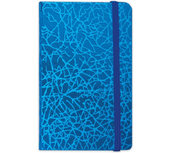 Блокнот BRAUBERG 95 х145 мм, А7+, Irida, 64л, кожзаменитель металлик, резинка, 128046 1