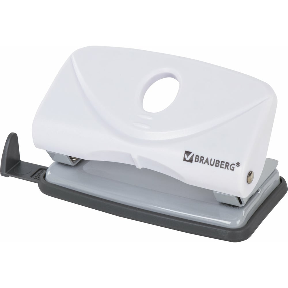 Дырокол BRAUBERG "Original", до 10 листов, белый, 227786 - выгодная ...