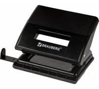Дырокол BRAUBERG "Black Jack", до 20 листов, черный, 227796