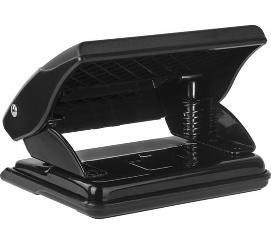 Дырокол BRAUBERG "Black Jack", до 20 листов, черный, 227796