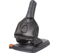 Дырокол BRAUBERG металлический МОЩНЫЙ "Heavy duty" до 65 листов, эргономичный, черный 228496