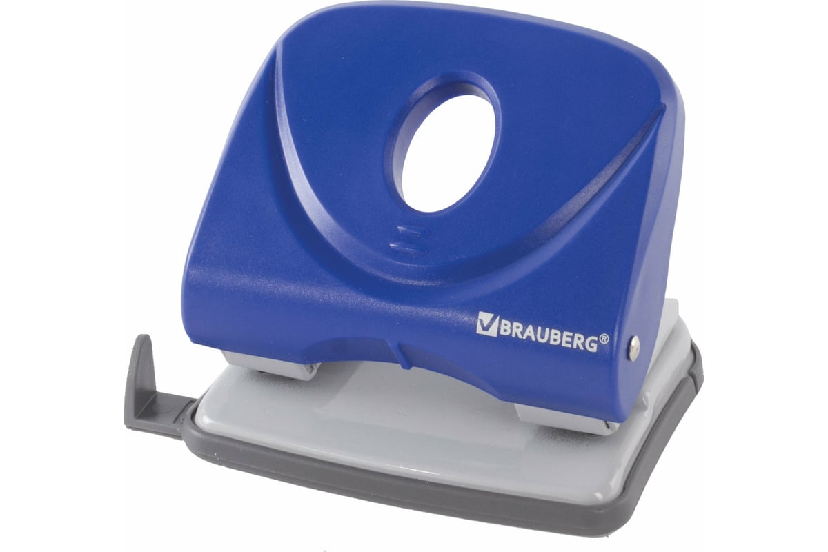 Дырокол BRAUBERG "Original", до 25 листов, синий, 222543 - выгодная ...