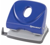 Дырокол BRAUBERG "Original", до 25 листов, синий, 222543