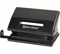Дырокол BRAUBERG "Black Jack", до 10 листов, черный, 227795