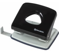 Дырокол BRAUBERG металлический PN-100M, до 30л, черный, 221277