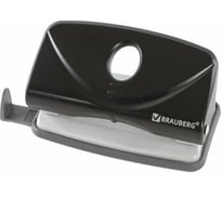Дырокол BRAUBERG "Original", до 10 листов, черный, 222537