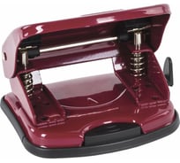 Дырокол BRAUBERG металлический Universal, до 25л, бордовый 222552