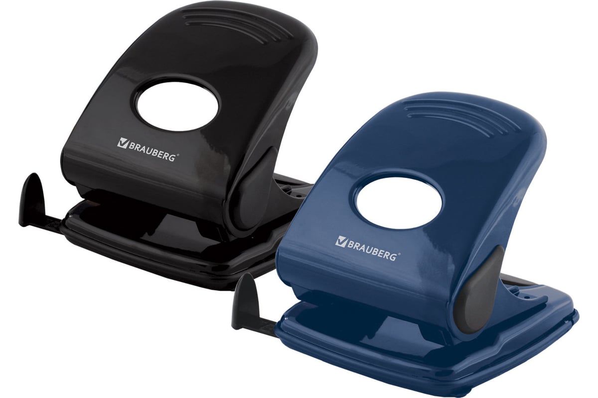 Дырокол BRAUBERG металлический Style, до 40л, черный, 220947 - выгодная ...