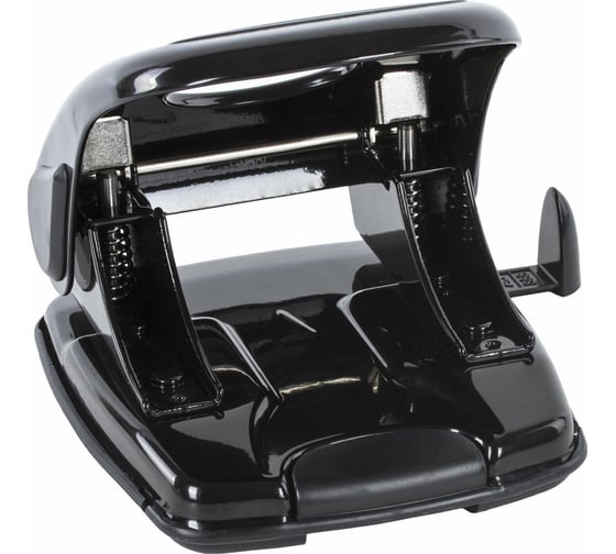 Дырокол BRAUBERG металлический Style, до 40л, черный, 220947