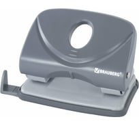 Дырокол BRAUBERG "Original", до 20 листов, серый, 222541