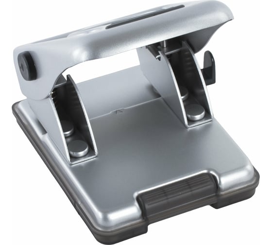 Дырокол BRAUBERG металлический "Metallic", до 40 листов, серебристый, 224342