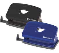 Дырокол BRAUBERG металлический Universal+, до 10л, черный, 222524