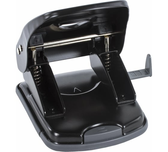 Дырокол BRAUBERG металлический Universal+, до 35л, черный, 222784