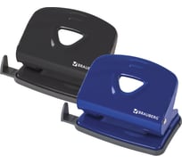 Дырокол BRAUBERG металлический Universal+, до 25л, черный, 222526
