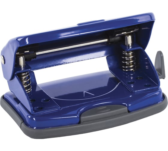 Дырокол BRAUBERG металлический Universal+, до 20л, черный, 222525