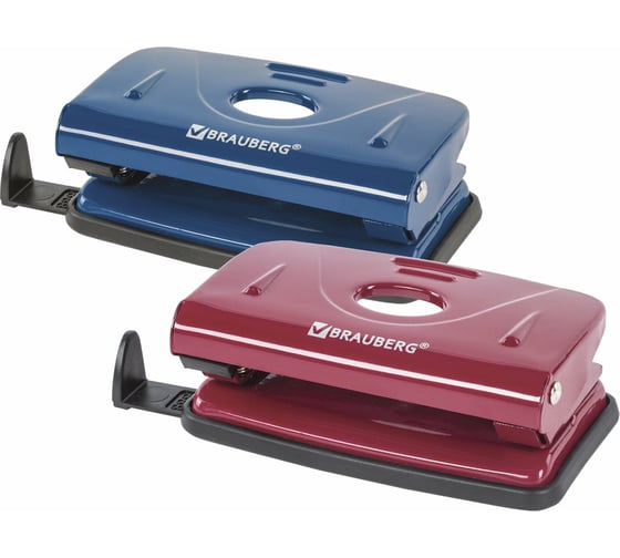 Дырокол BRAUBERG металлический Universal, до 10л, борд, 222550