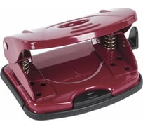 Дырокол BRAUBERG металлический Universal, до 20л, бордовый 222551