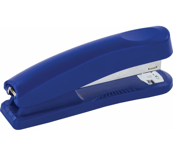Степлер №24/6, 26/6 BRAUBERG Standard+, до 30 листов, полнозагрузочный, синий, 228607