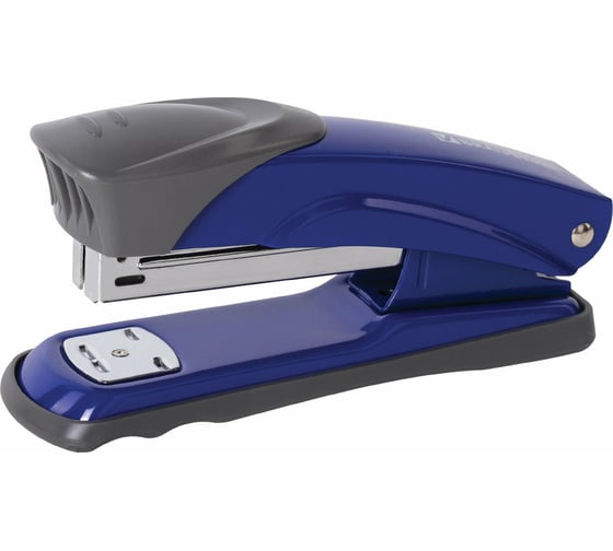 Степлер №24/6, 26/6 BRAUBERG Universal+ металлический, до 25 листов, синий, 227780 1
