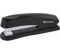 Степлер №24/6, 26/6 BRAUBERG Standard+, до 30 листов, полнозагрузочный, черный, 228606