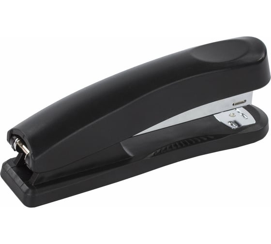 Степлер №24/6, 26/6 BRAUBERG Standard+, до 30 листов, полнозагрузочный, черный, 228606