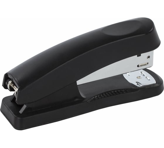 Степлер №24/6, 26/6 BRAUBERG Standard+, до 30 листов, черный, 228608