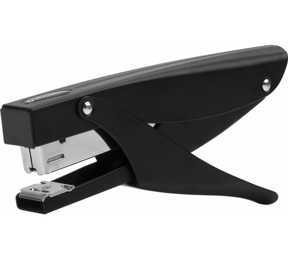 Степлер-плаер №24/6 BRAUBERG Extra Easy Press, до 30 листов, металлический корпус, черный, 228569 1