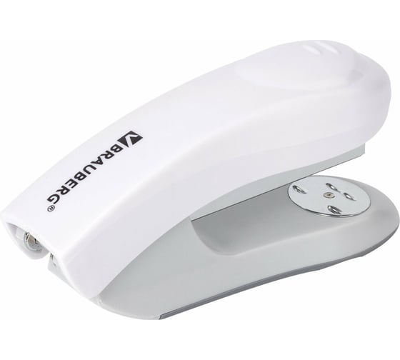 Степлер №24/6, 26/6 BRAUBERG Original, до 25 листов, белый, 227775