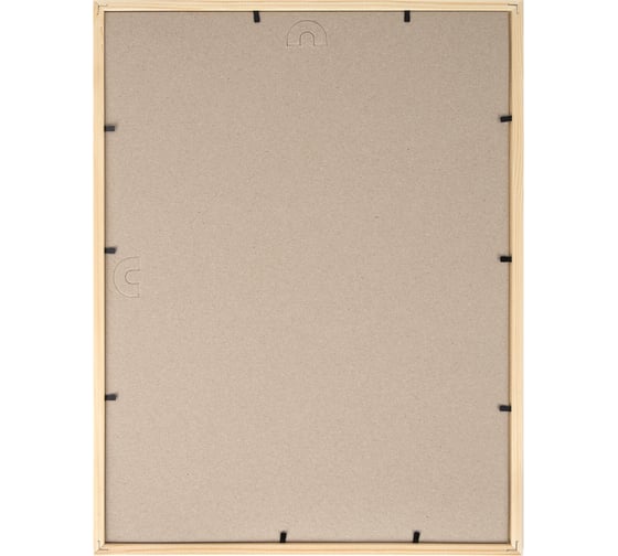 Рамка BRAUBERG 30x40 см, небьющаяся, комплект 2 штуки, багет 12 мм, дерево, Woodray, цвет натуральный 391389