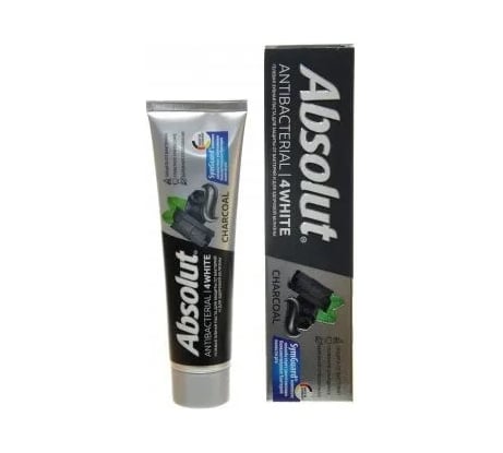 Зубная паста ABSOLUT antibacterial 4WHITE, 110 г в пенале 8074