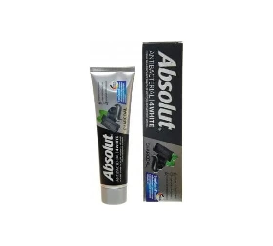 Зубная паста ABSOLUT antibacterial 4WHITE, 110 г в пенале 8074