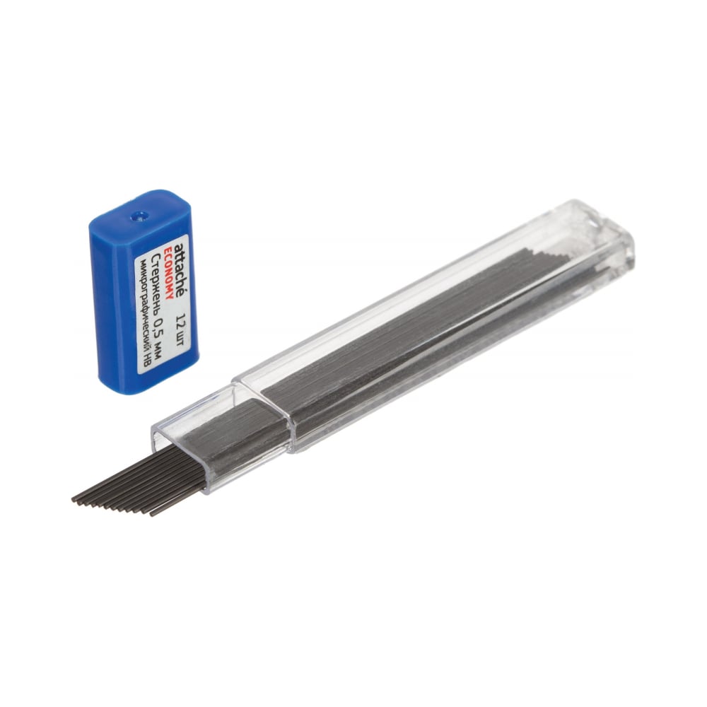 Стержень микрографический Attache 0.5, Economy, HB, 12 грифелей 979412 ...