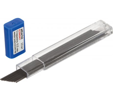 Стержень микрографический Attache 0.5, Economy, HB, 12 грифелей 979412