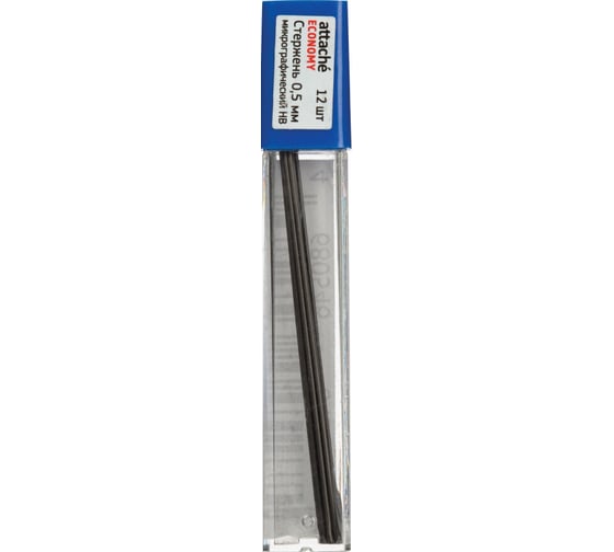 Стержень микрографический Attache 0.5, Economy, HB, 12 грифелей 979412