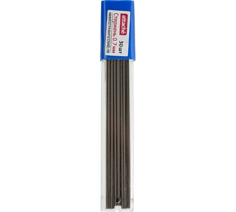 Стержень микрографический Attache 0.7, HB, 30 грифелей 160849