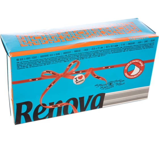 Бумажные салфетки Renova MAXI Blue, 80 листов 5601028020947