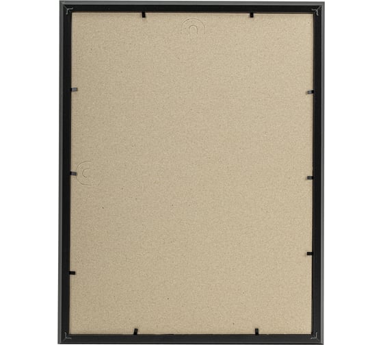 Рамка BRAUBERG 30x40 см, небьющаяся, Комплект 2 штуки, багет 21 мм, МДФ, Idea, черная 391395