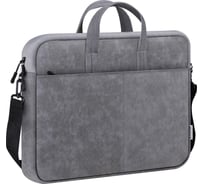 Сумка для ноутбука DEFENDER Solid 15.6 дюймов PU кожа, серый, карман 26088