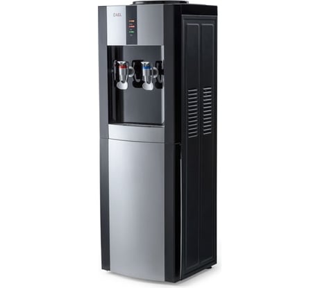 Кулер для воды AEL LС-47b black/silver с холодильником 302