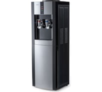 Кулер для воды AEL LD--47c black/silver с шкафчиком 00307