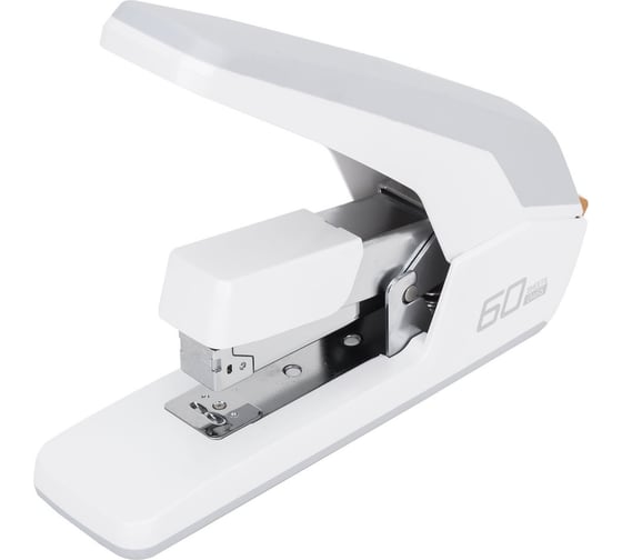 Настольный степлер DELI E0465white Expert 24/6, 26/6, 23/6, 23/8, 23/10, 60 листов, снижение усилия, белый 1083229